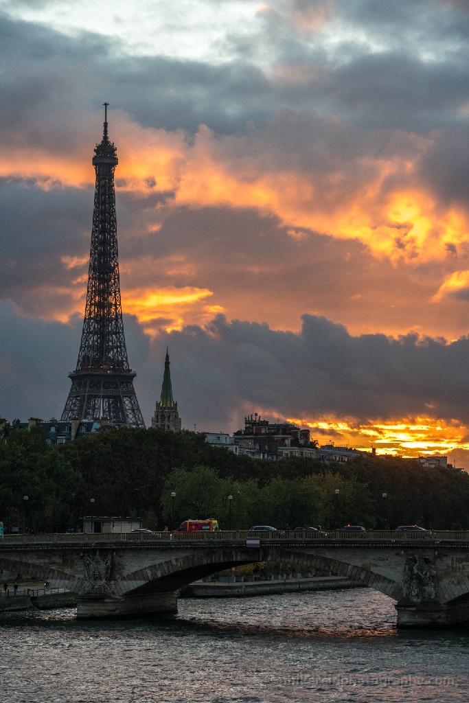 Seine Burning Sunset